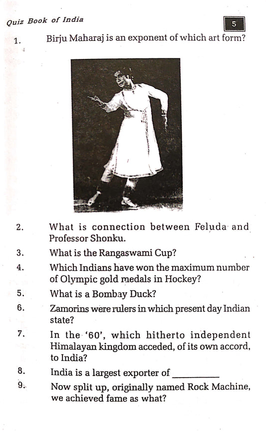 Quiz Book of India