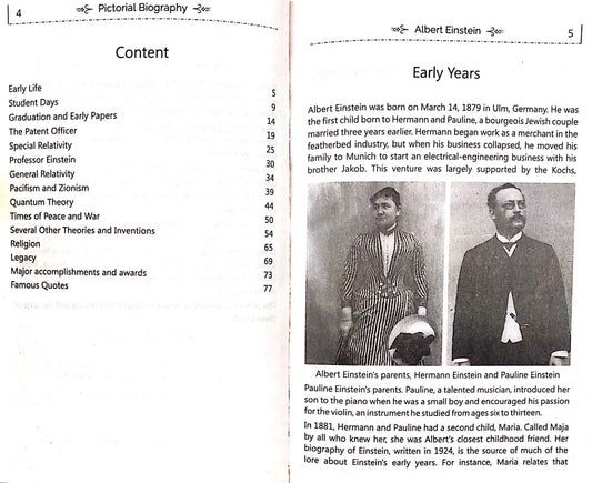 Albert Einstein (Pictorial Biography)