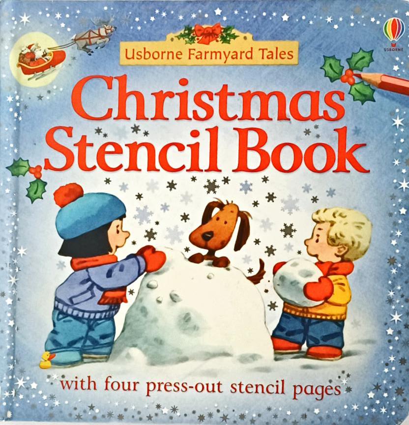 Usborne Farmyard Christmas Stencil Book