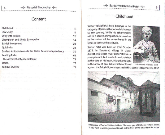 Sardar Vallabhbhai Patel (Pictorial Biography)