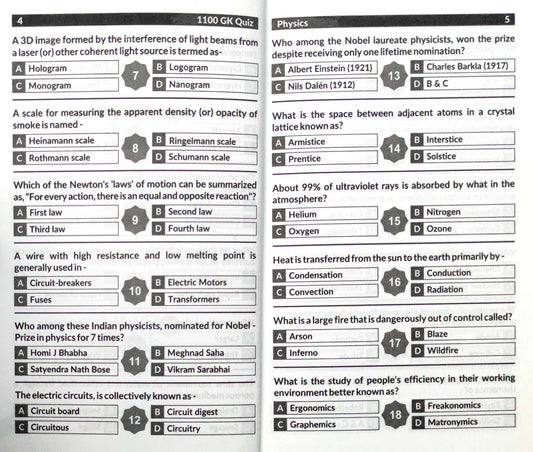 Physics (1100 GK Quiz)