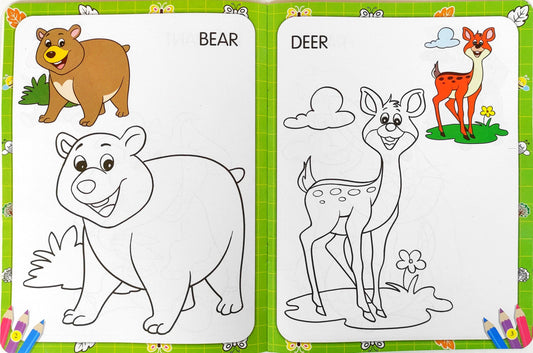My First Animals Copy to Colour Book