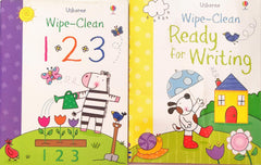 Usborne Wipe and Clean Combo (2 Books)