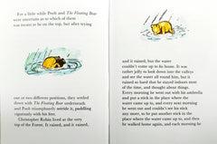 Piglet is entirely Surrounded by water
