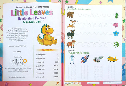 Cursive Capital Letters (Little Leaves Handwriting Practice)