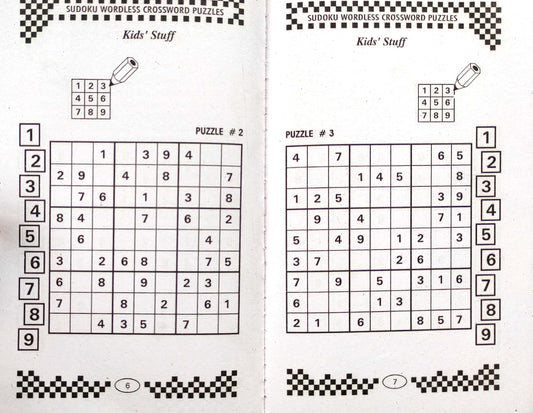 Crazy Everytime Sudoku Wordless Crossword Puzzles (Kids' Stuff)