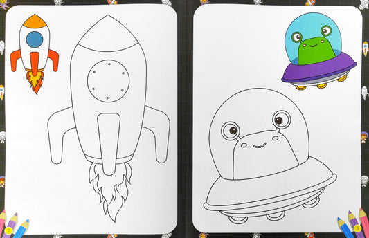 In the Space Colouring Book