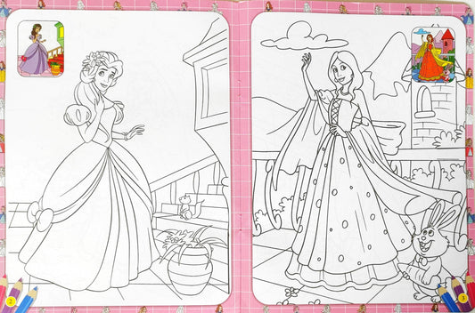 Princess World Colouring Book