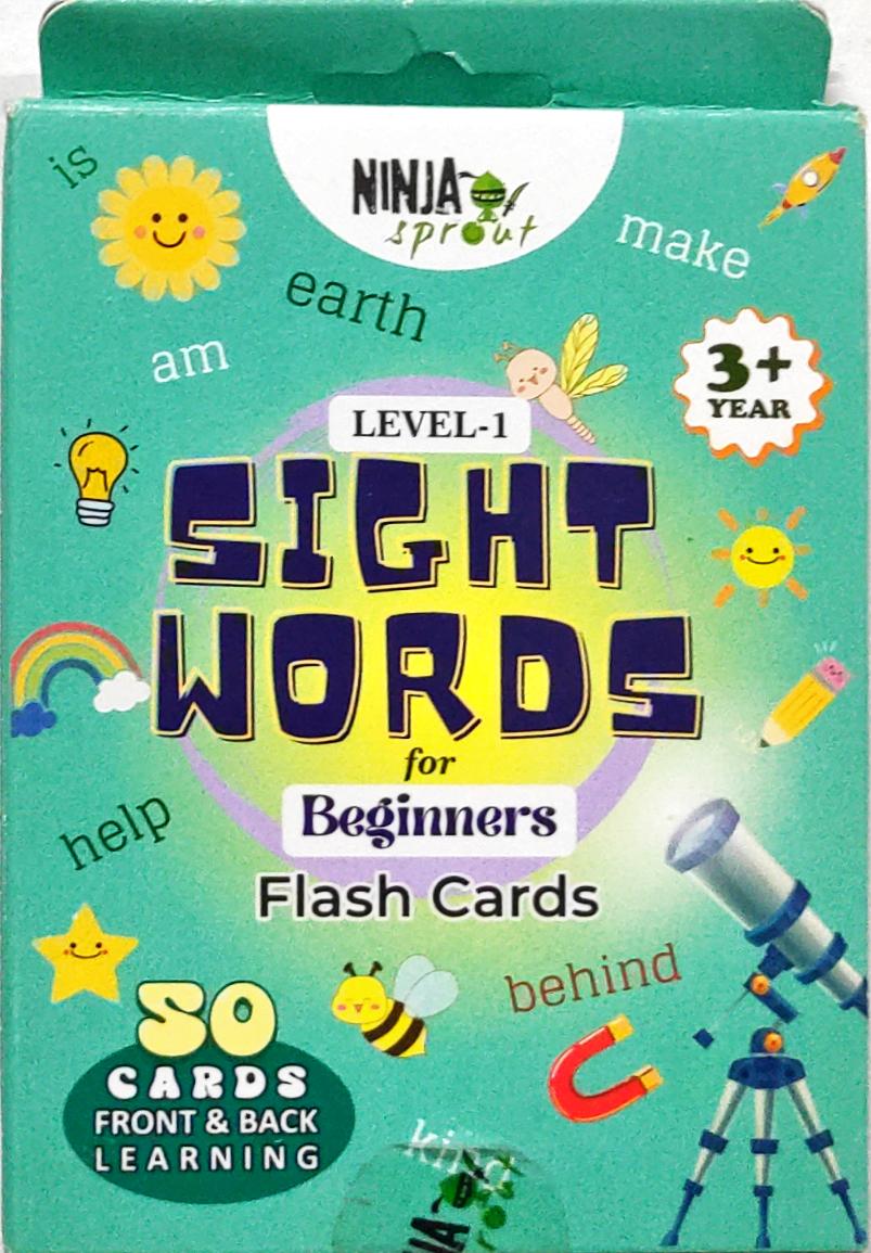 Sight Words for Beginners Level 1 (Flash Cards)