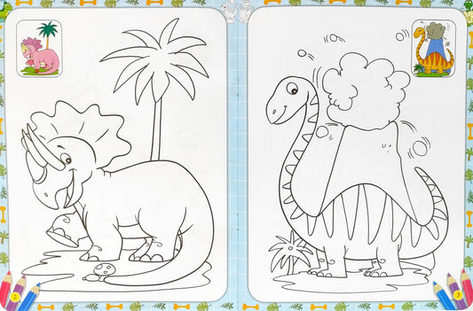 Dinosaur World Colouring Book