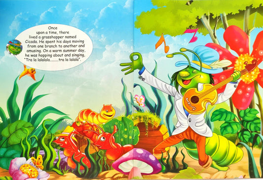 Aesops Fables Ant and the Grasshopper Story Book