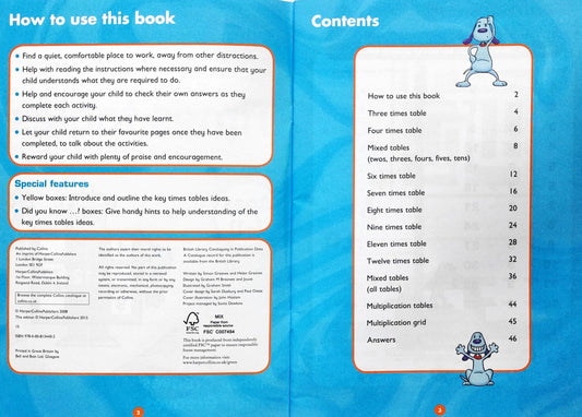 Collins Time Tables Easy Learning (Age 7-11)