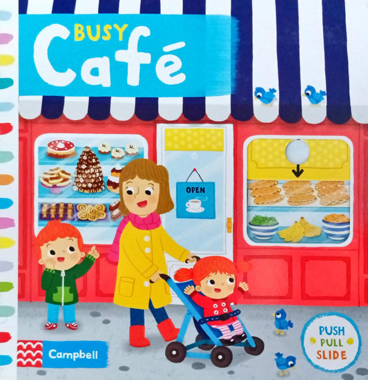 Busy Cafe  (Push Pull Slide)
