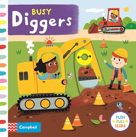 Busy Digger  (Push Pull Slide )