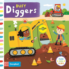 Busy Digger  (Push Pull Slide )