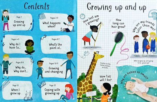 Usborne Lift the Flap Question & Answer About Growing up
