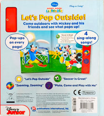 Disney Micky Mouse Let's Pop Outside! Little Pop-up Sound Book