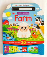 Farm (Wipe & Clean And Sound book)