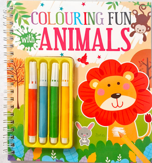 Colouring Fun Animals (With Sketch)