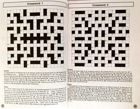 Crosswords with Solutions (Over 153 Puzzles)