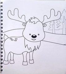 Colouring Fun Animals (With Sketch)