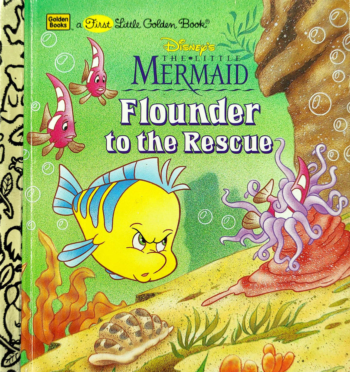 Disney The Little Mermaid Flounder to the Rescue (A First Little Golden Book)