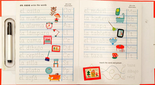 I Can Write My First 100 Simple Spanish Words (Wipe and Clean)