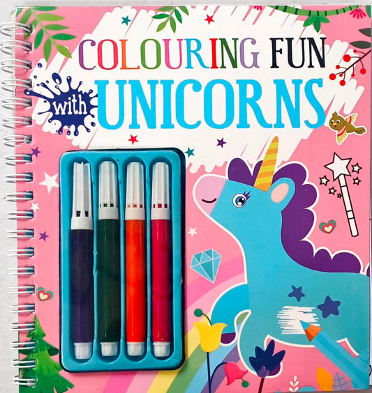 Colouring Fun Unicorn (with Sketch)