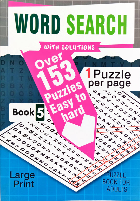 Word Search Book 5 (Over 150 Puzzles )