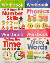 Wipe and Clean Workbook Combo (4 Books)
