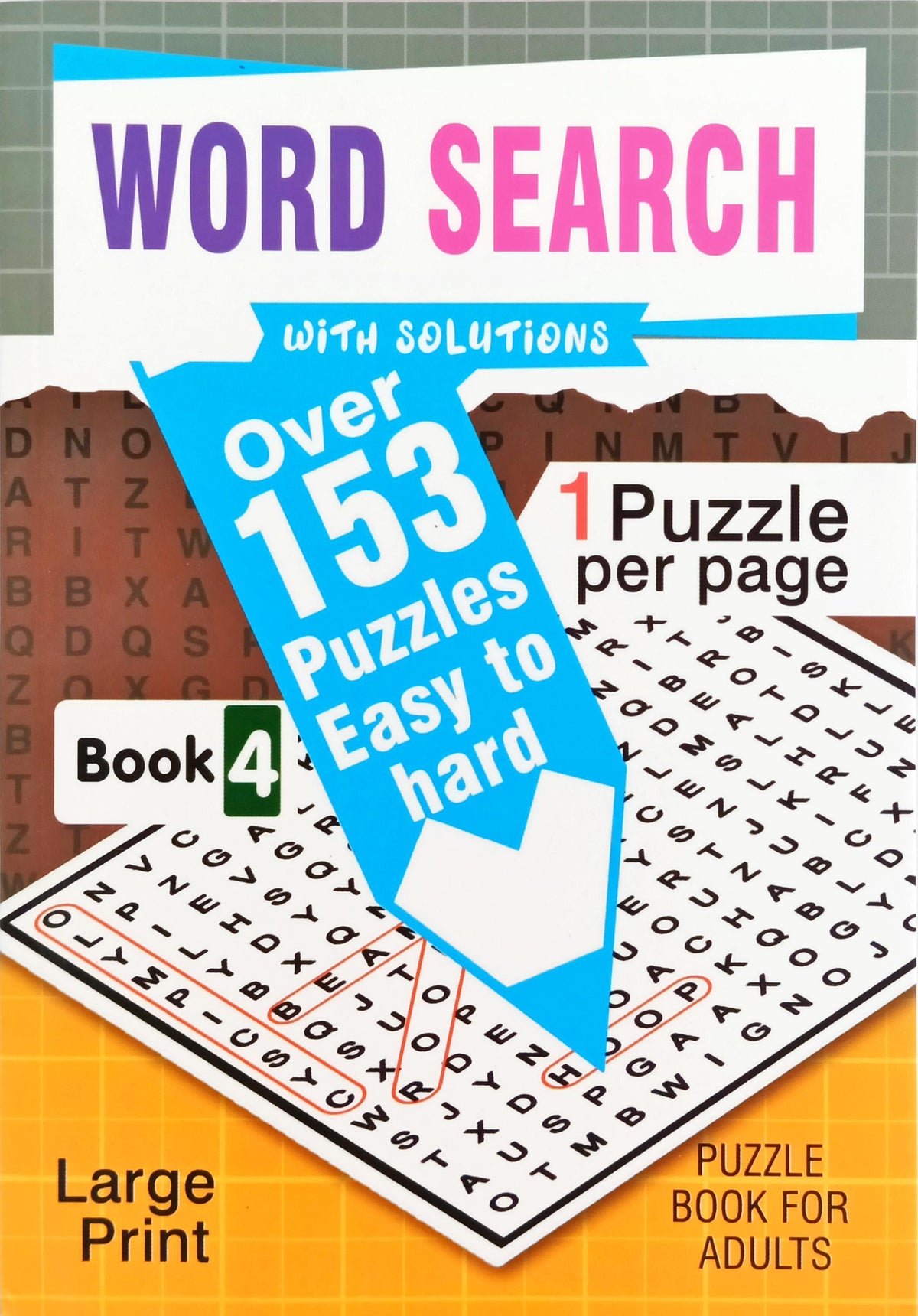 Word Search Book 4 (Over 150 Puzzles )