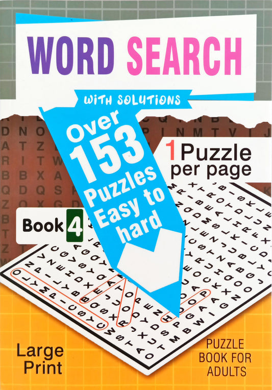 Word Search Book 4 (Over 150 Puzzles )