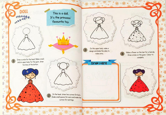 Step by Step How to Draw Princess