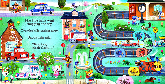 Five little Trains (Slide and Count Book)