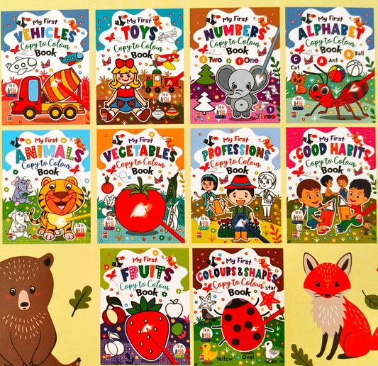 My First Copy to Colour Big Collection (Set of 10 Books)