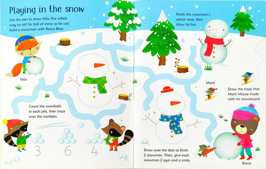 Usborne Wipe and Clean Christmas Activities