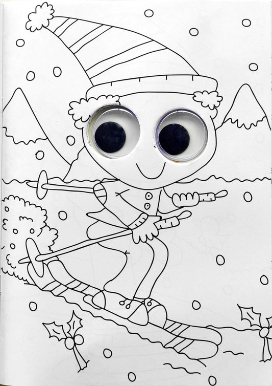 My Wobbly Eyes Christmas Colouring Pad (Activity Book)