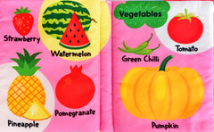 Fun With Fruits And Vegetables - Cloth Book