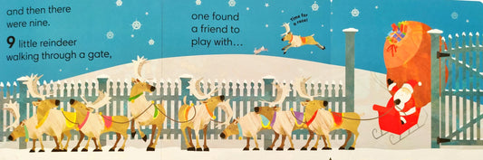 Ten Little Reindeer (Flap Book)