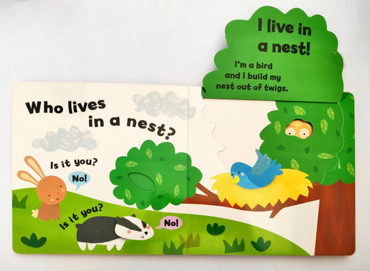 Who Lives Here? (Flap Book)