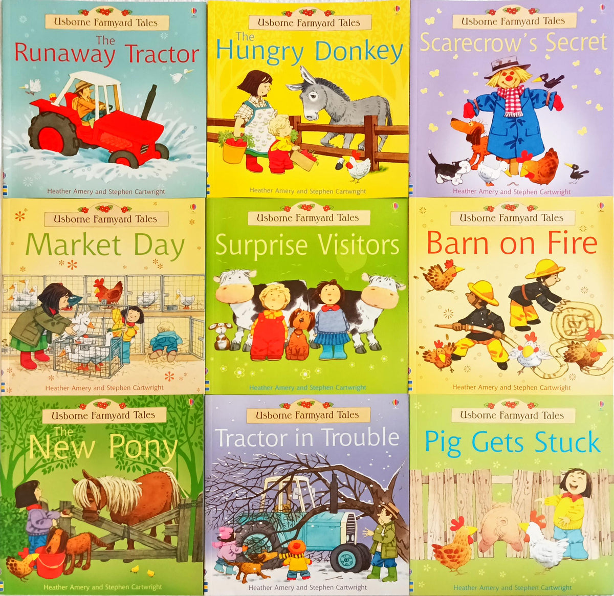Usborne Farmyard Tales Combo Set 6 (9 Books)
