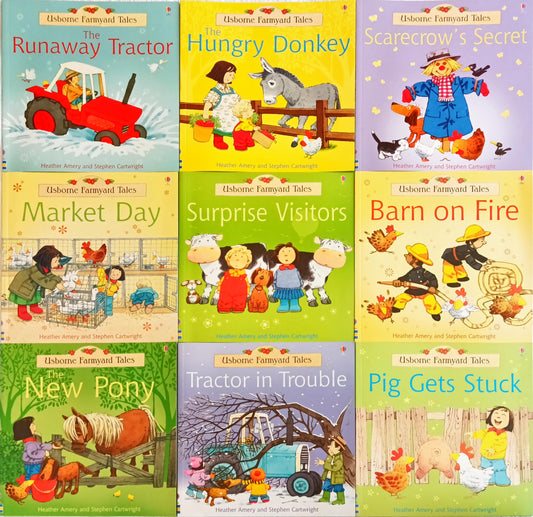 Usborne Farmyard Tales Combo Set 6 (9 Books)