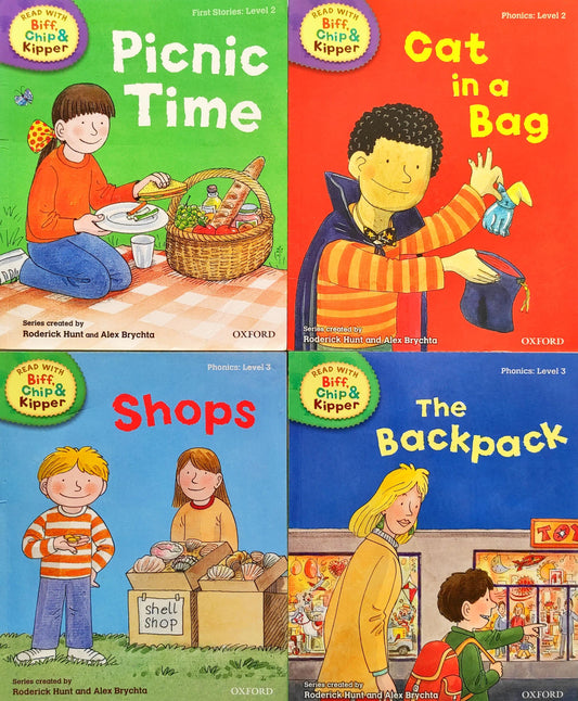 Biff Chip and Kipper  Set  : Level 2 & 3 (4 Books)