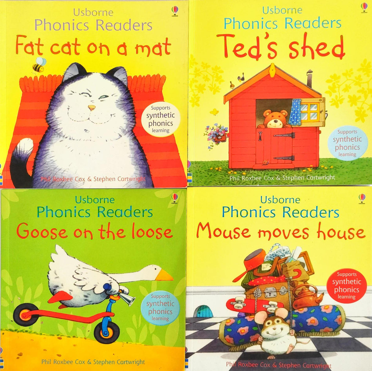 Usborne Phonics Reader Combo Set 9 (4 Books)