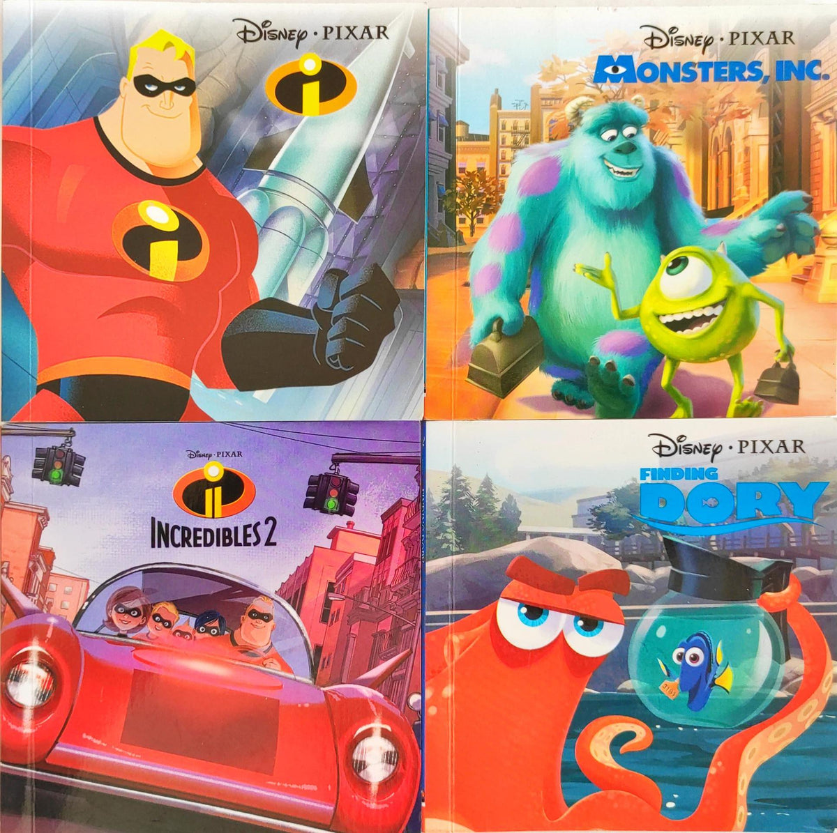 Disney Pixar Small Books Combo (4 Books)