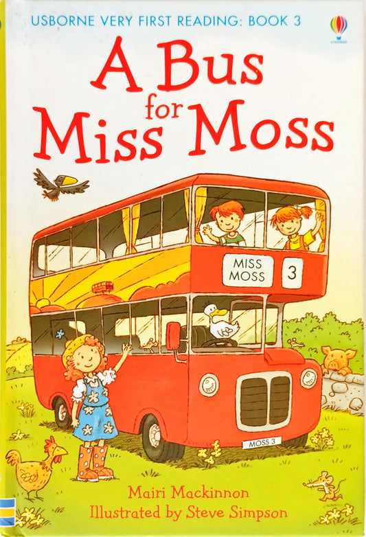 Usborne Very First Reading A Bus For Miss Moss