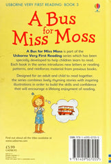 Usborne Very First Reading A Bus For Miss Moss