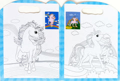 Unicorn Copy to Colour Book