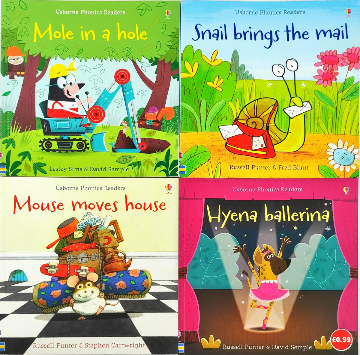 Usborne Phonics Reader Combo Set 33 (4 Books)