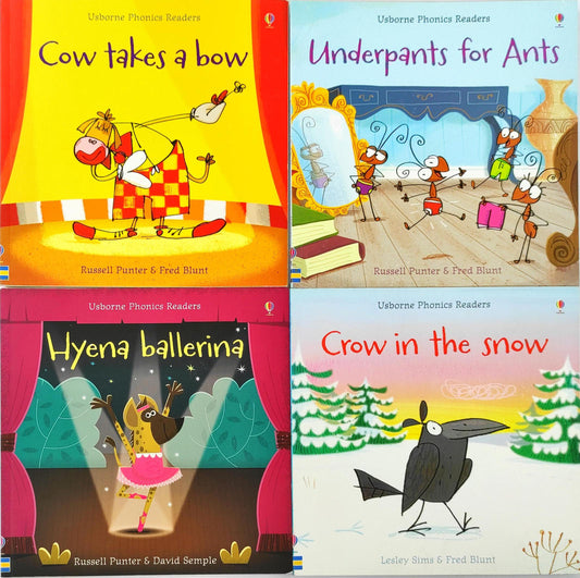 Usborne Phonics Reader Combo Set 34 (4 Books)